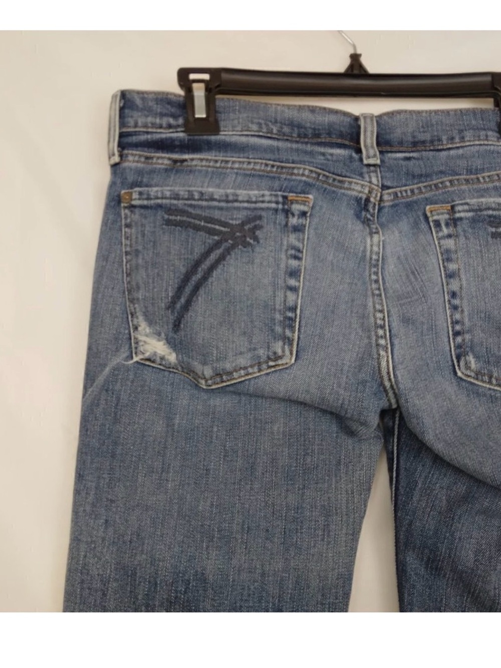 7FAM | Cropped Dojo Distressed Jeans | Size 32 - Picture 6 of 9